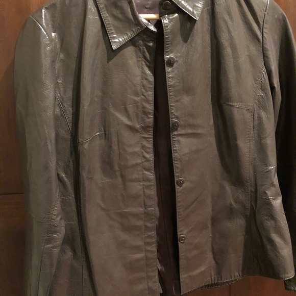 Copper Key dark chocolate brown leather jacket - Picture 2 of 4